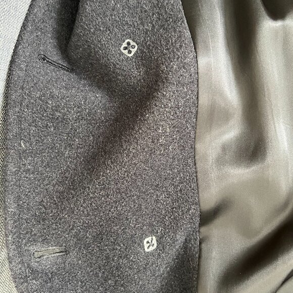 MaxMara Dark Grey Coat w/ Belt - Picture 4 of 14